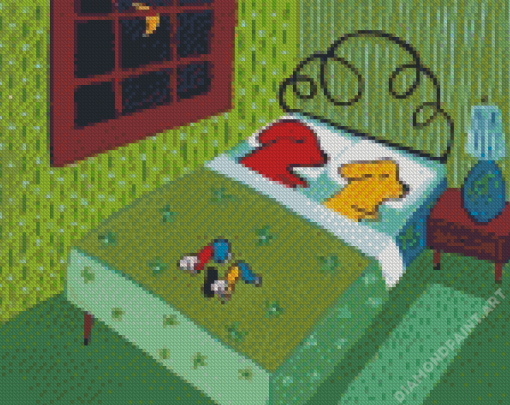 Funny dogs Sleeping Diamond Painting