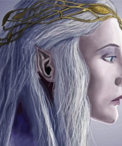 Galadriel Side Profile Art Diamond Painting