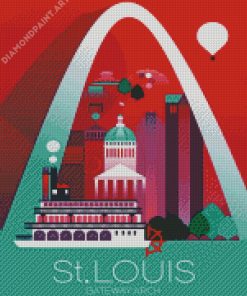 Gateway Arch St Louis Poster Diamond Painting