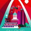 Gateway Arch St Louis Poster Diamond Painting