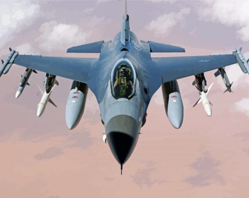 General Dynamics F 16 Fighting Falcon Diamond Painting