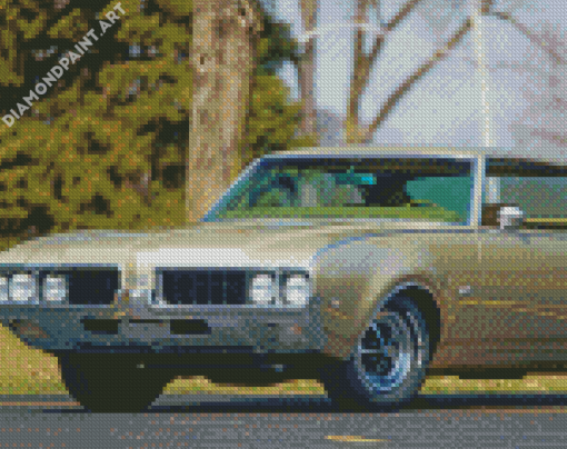 Green 1969 Oldsmobile Diamond Painting