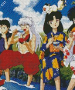 Hanyou No Yashahime Manga Characters Diamond Painting