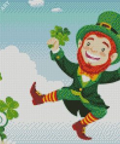 Happy St Patricks Day Leprechaun Diamond Painting