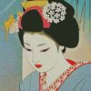 Japanese Beautiful Woman Diamond Painting