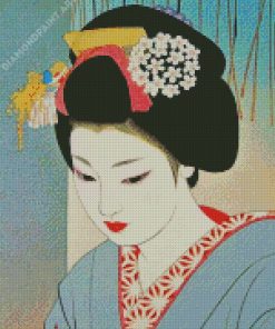 Japanese Beautiful Woman Diamond Painting