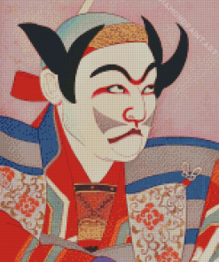 Japanese Kabuki Hut Art Diamond Painting