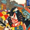 Japanese Kabuki Hut Illustration Diamond Painting