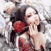 Japanese Woman Art Diamond Painting