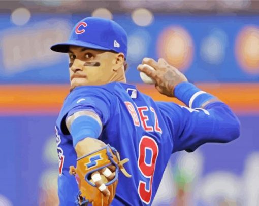 Javier Baez Baseballer Diamond Painting