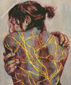 Kintsugi Broken Woman Diamond Painting