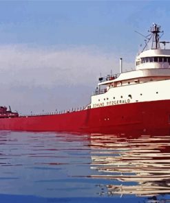 Lake Freighter Edmund Fitzgerald Diamond Painting