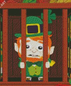 Leprechaun In A Trap Diamond Painting