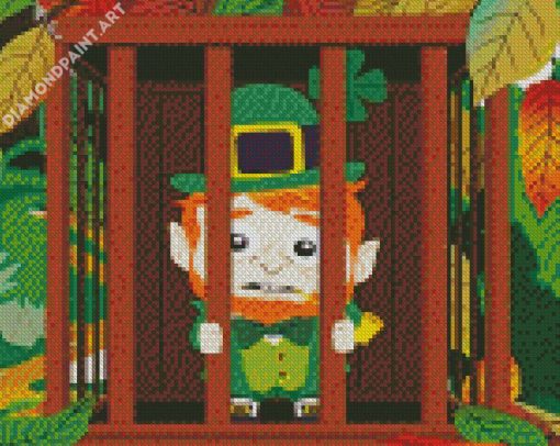 Leprechaun In A Trap Diamond Painting