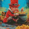 Leprechaun With Gold St Patricks Day Diamond Painting