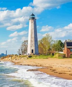 Lighthouse Point Park New Haven Diamond Painting