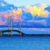 Mackinac Bridge At Sunset Diamond Painting