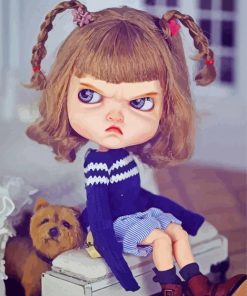 Mad Big Eyes Doll Diamond Painting