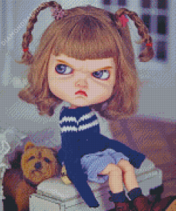 Mad Big Eyes Doll Diamond Painting