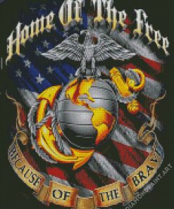 Marine Corps Logo Art Diamond Painting