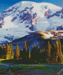 Mt Rainier Diamond Painting