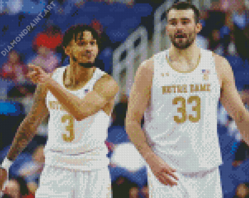 Notre Dame Fighting Irish Basketball Players Diamond Painting