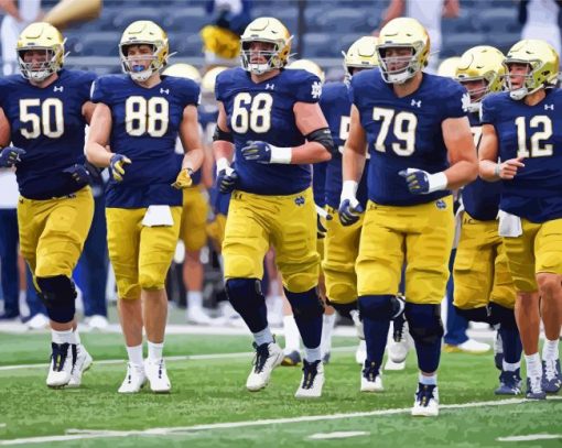 Notre Dame Fighting Irish Footballers Diamond Painting