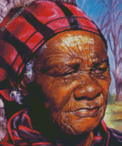 Older Black Woman Diamond Painting