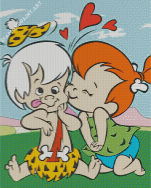 Pebbles And Bamm Bamm Diamond Painting