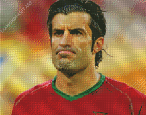 Portuguese Footballer Luis Figo Diamond Painting