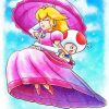 Princess Peach And Toad Diamond Painting