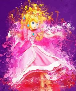 Princess Peach Art Diamond Painting