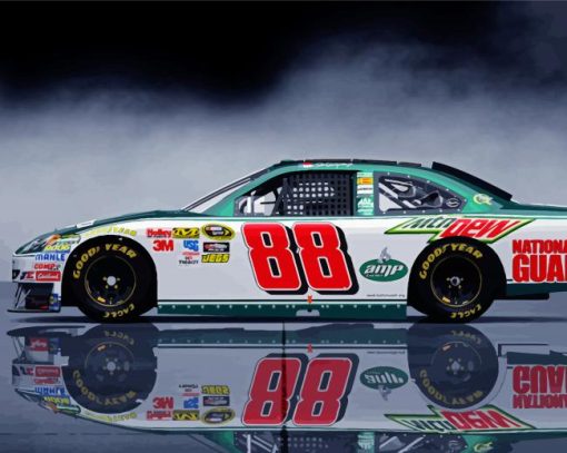 Race Car 88 Nascar Diamond Painting