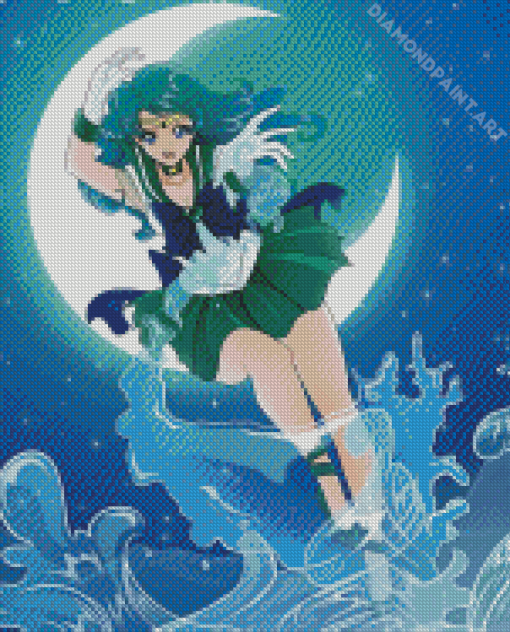 Sailor Neptune And Moon Diamond Painting