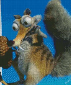 Scrat Ice Age Character Diamond Painting