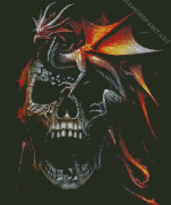 Skull And Dragon Diamond Painting