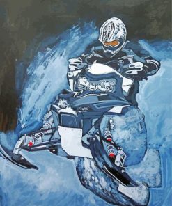 Snowmobile Art Diamond Painting