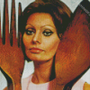 Sophia Loren In The Kitchen With Love Diamond Painting