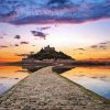 St Michaels Mount At Sunset Diamond Painting