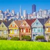 The Painted Ladies San Francisco Art Diamond Painting