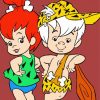 The Pebbles And Bamm Bamm Show Characters Diamond Painting