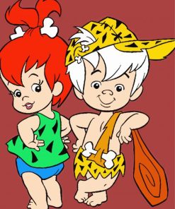 The Pebbles And Bamm Bamm Show Characters Diamond Painting