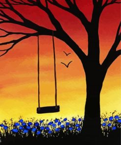 Tree Swing Diamond Painting