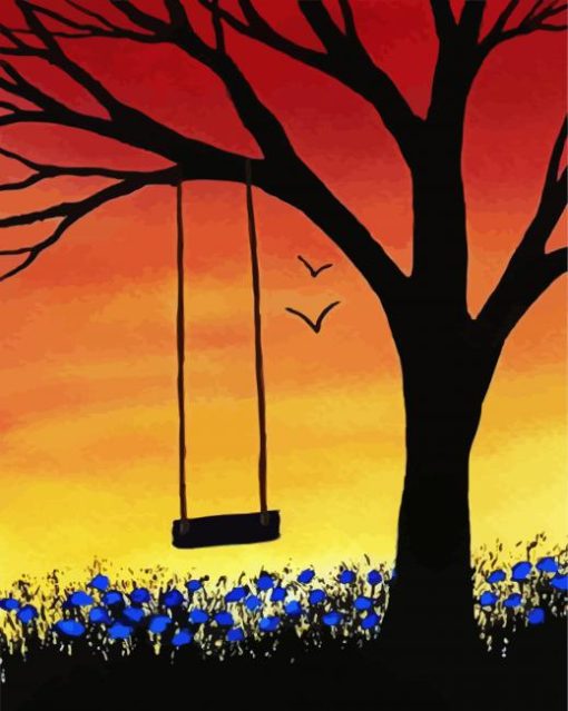 Tree Swing Diamond Painting