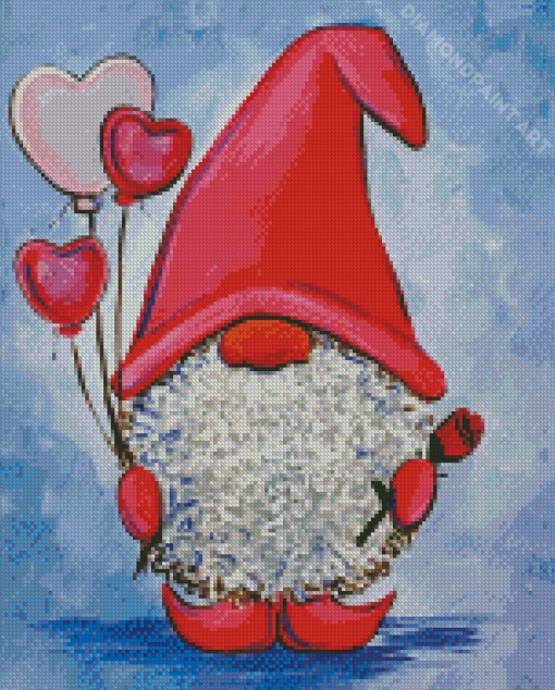 Valentine Gnome Diamond Painting