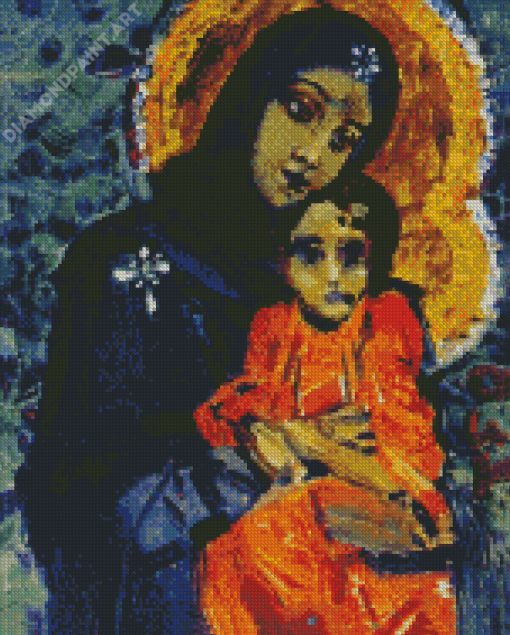 Virgin And Child Vrubel Art Diamond Painting