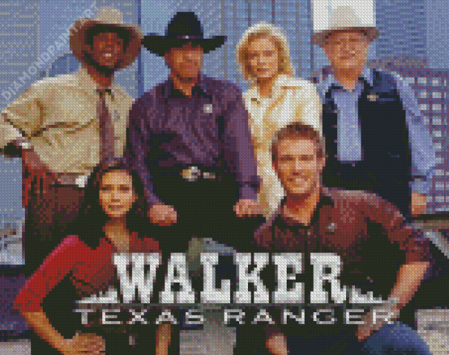 Walker Texas Ranger Poster Diamond Painting