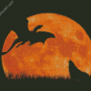 Wolf Dragon Silhouette Diamond Painting