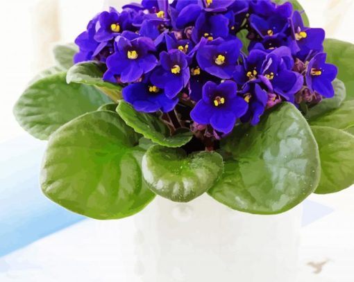 Aesthetic African Violets Diamond Painting