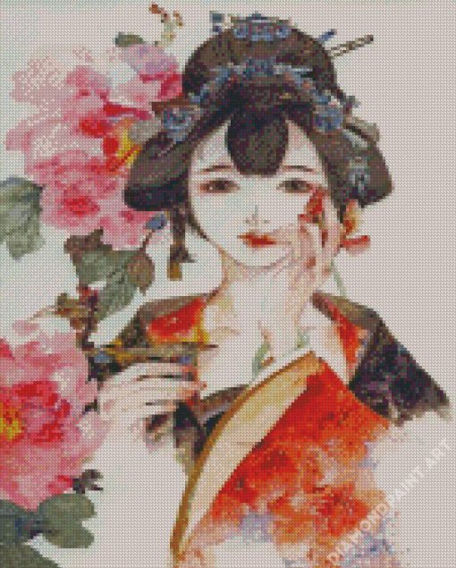 Japanese Lady Diamond Painting